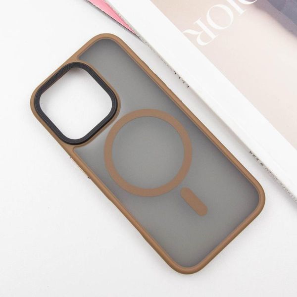 TPU+PC чохол Metal Buttons with Magnetic Fit для Apple iPhone 16 Pro (6.3") 73092 фото