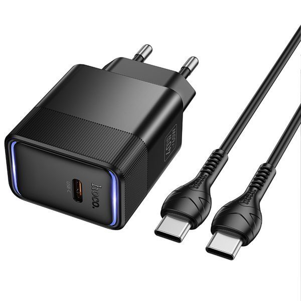 МЗП Hoco CS113A Lounge PD40W (1USB-C) + кабель Type-C to Type-C 86343 фото