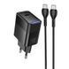 МЗП Hoco CS113A Lounge PD40W (1USB-C) + кабель Type-C to Type-C 86343 фото 1