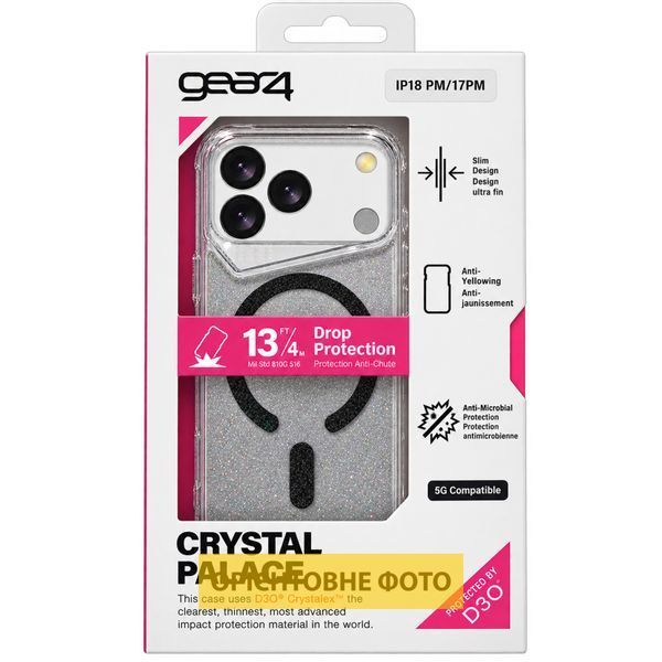 Чохол TPU+PC Gear4 Crystal Palace Shine with Magnetic Fit для Samsung Galaxy S25 FE 88139 фото