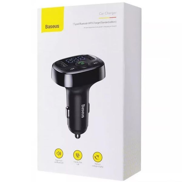 АЗП FM модулятор Baseus S-09A 10W (2USB-A) (CCMT) 83925 фото