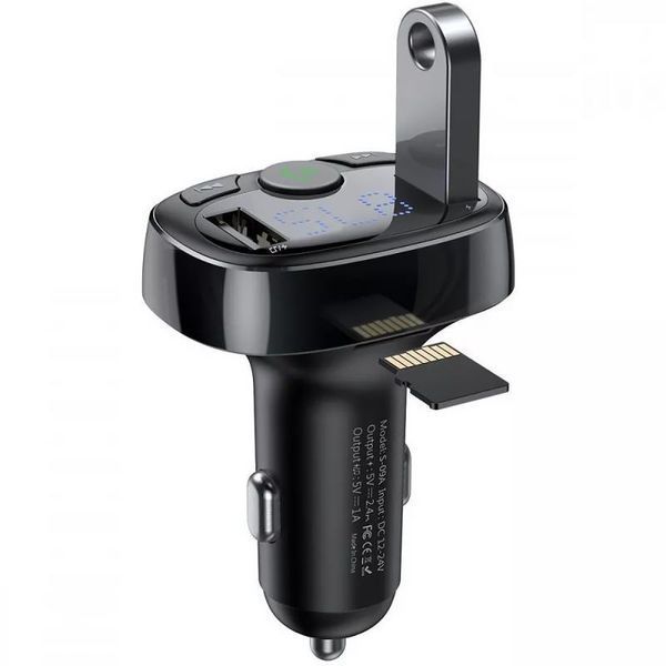 АЗП FM модулятор Baseus S-09A 10W (2USB-A) (CCMT) 83925 фото