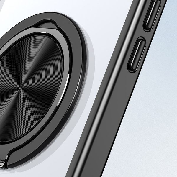 TPU+PC чохол Metal Ring with Magnetic Fit для Apple iPhone 16 Pro (6.3") 73479 фото