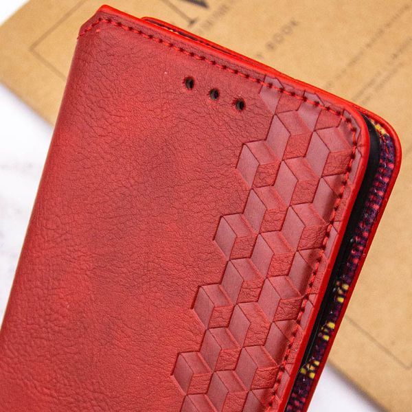 Шкіряний чохол-книжка GETMAN Cubic (PU) для Motorola Moto G67 / G77 86040 фото