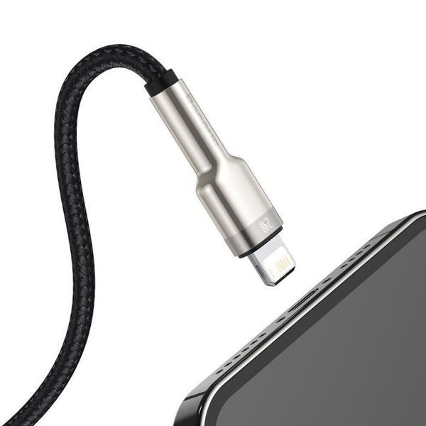 Дата кабель Baseus Cafule Metal USB to Lightning 2.4A (1m) (CALJK-A0) 74776 фото