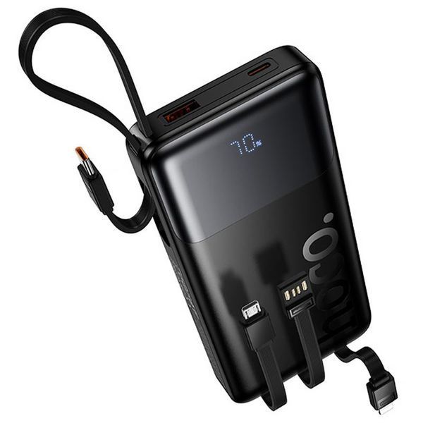 Портативний ЗП Power Bank Hoco J156 Founder 22.5W+PD20W with 4 cables 10000 mAh 81907 фото