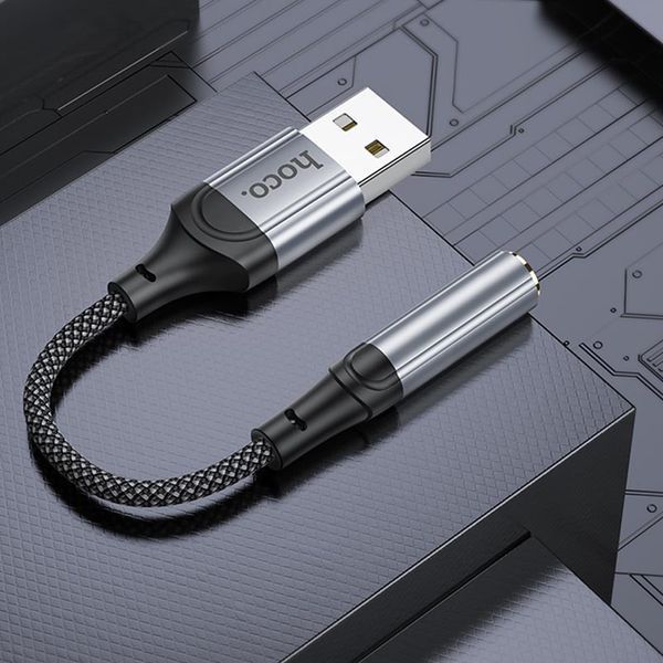 Перехідник Hoco LS36 Fresh USB to 3,5 AUX 73144 фото