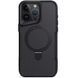 TPU+PC чохол Metal Buttons with Magnetic Fit Carbon Ring для Apple iPhone 16 Pro (6.3") 73488 фото 2