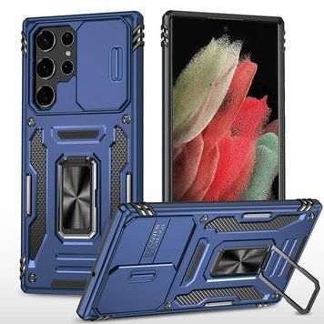 Ударостійкий чохол Camshield Army Ring для Samsung Galaxy S22 Ultra 81261 фото