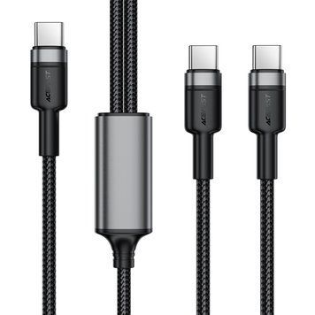Дата кабель Acefast C22-02 2in1 Type-C to Type-C/Type-C 100W (1.2m) 87910 фото