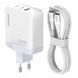 МЗП Amaya E780T PD45W+QC3.0 GaN (1USB-A/2C) + кабель Type-C to Type-C 87787 фото 1