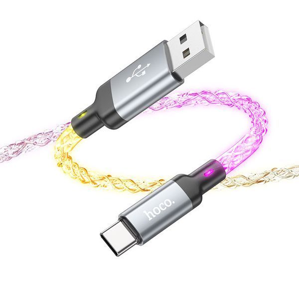 Дата кабель Hoco U112 Shine USB to Type-C 3A (1m) 69099 фото
